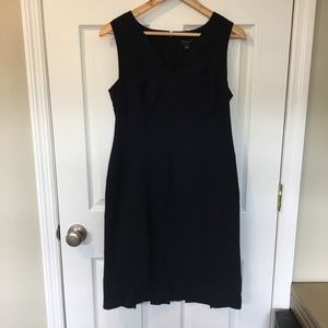 Ann Taylor | Navy Blue Sleeveless Sheath Dress